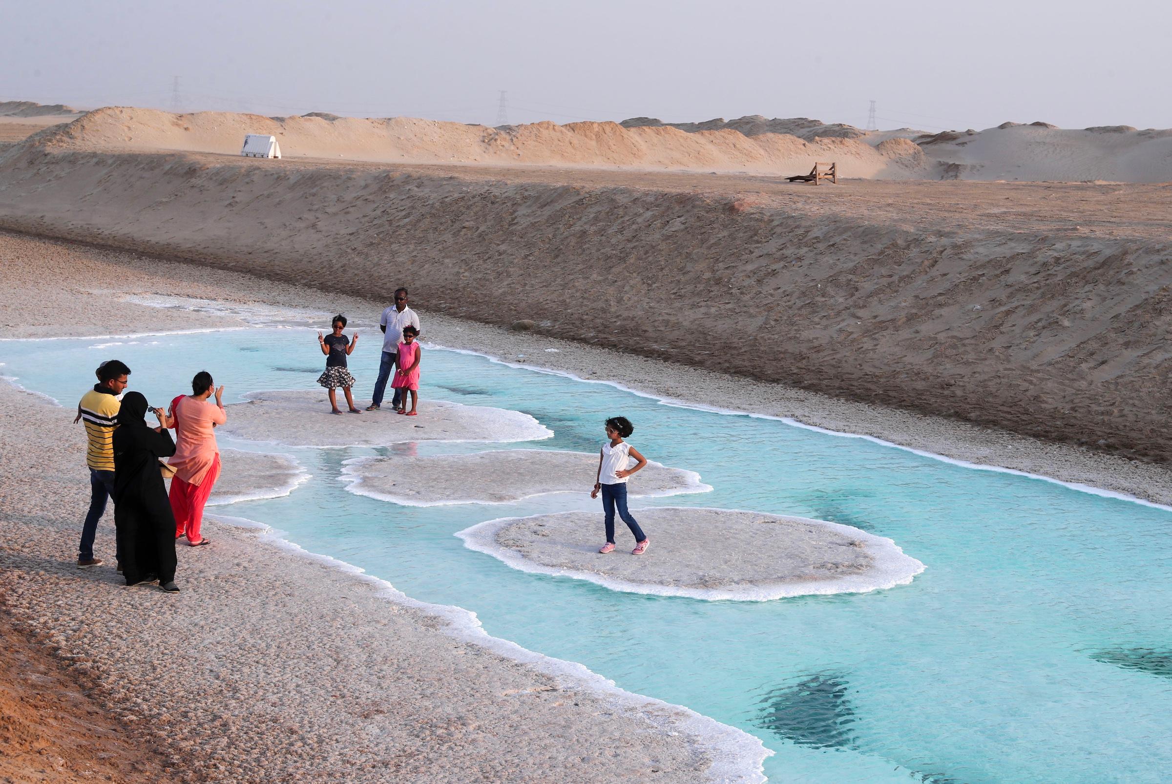 Al Wathba Salt lakes