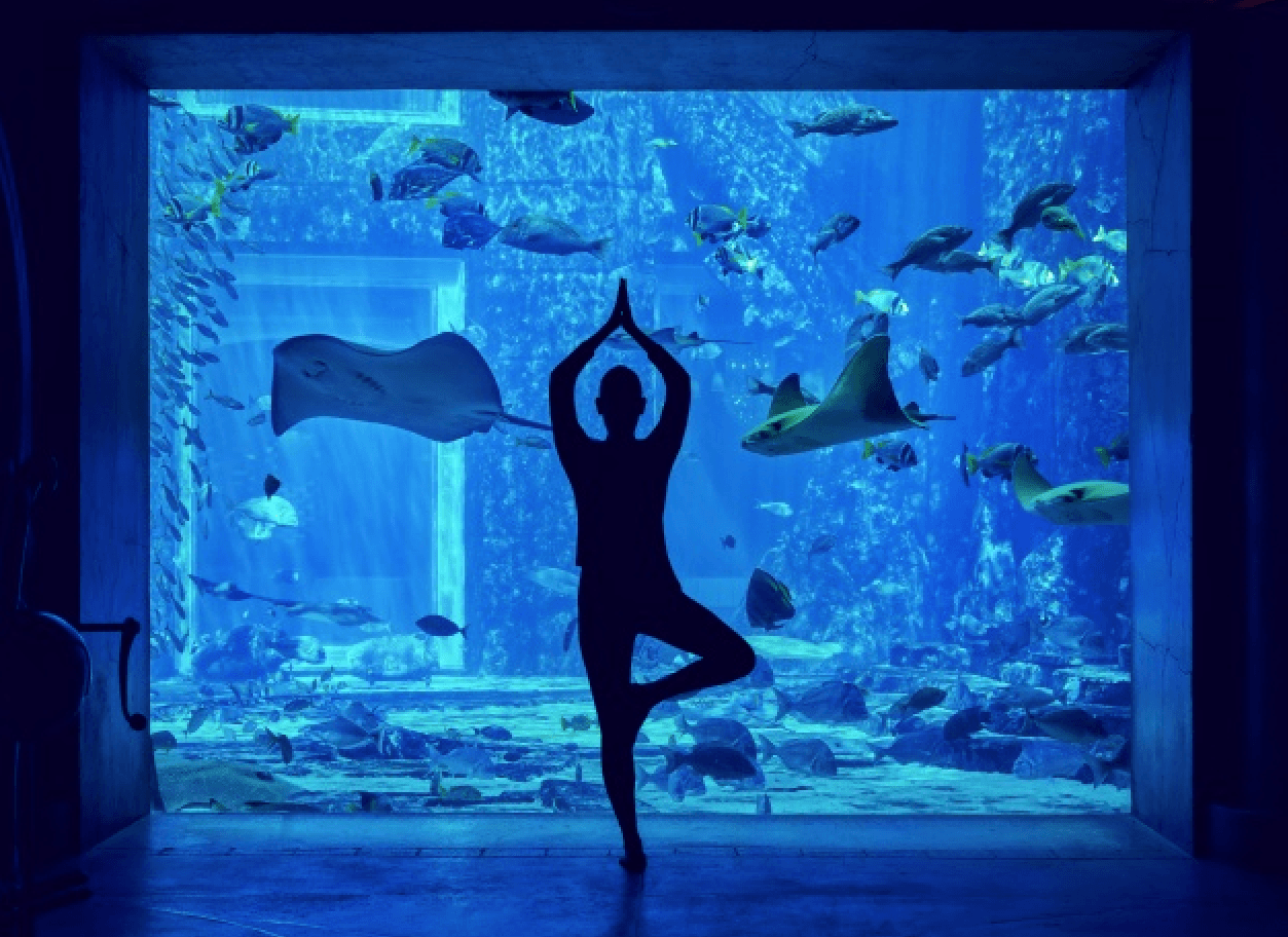 Underwater Yoga at Atlantis