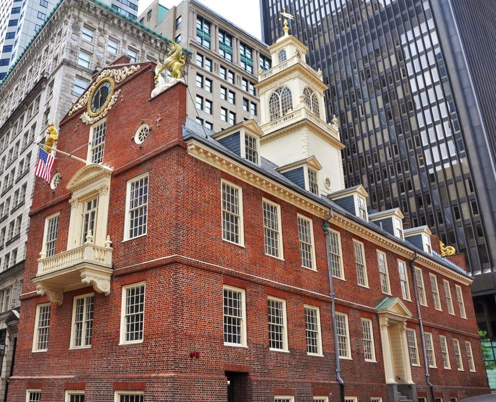 Das Old State House begrüßt Sie in Boston, 1,7 km vom Boston College entfernt.