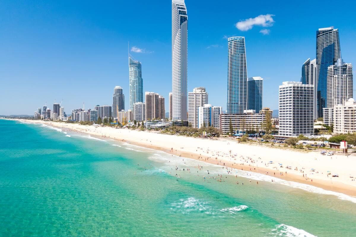 Strand von Surfers Paradise